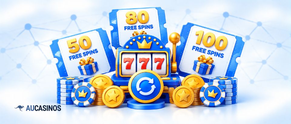 Mobile free spins casino with slots and Australian theme.