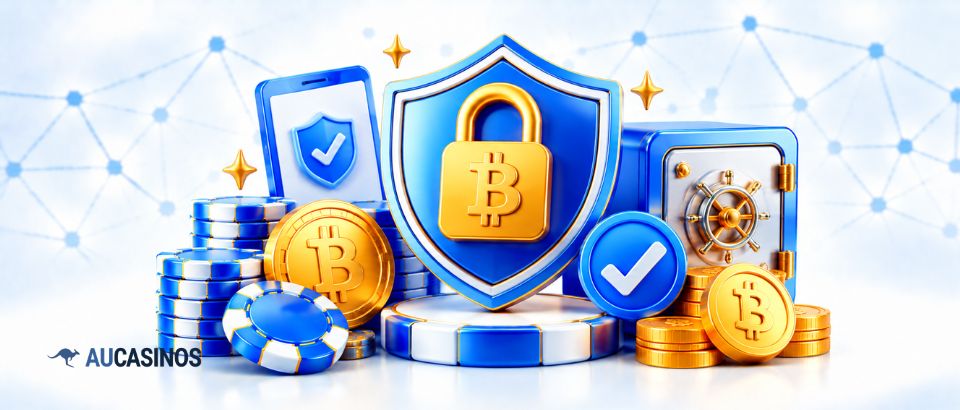 Bitcoin casino safety and security in Australia.