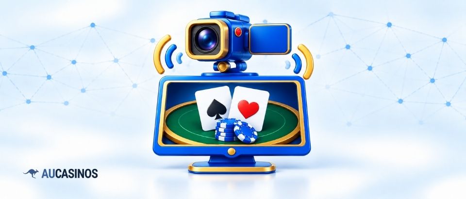Camera streaming a card game to a screen