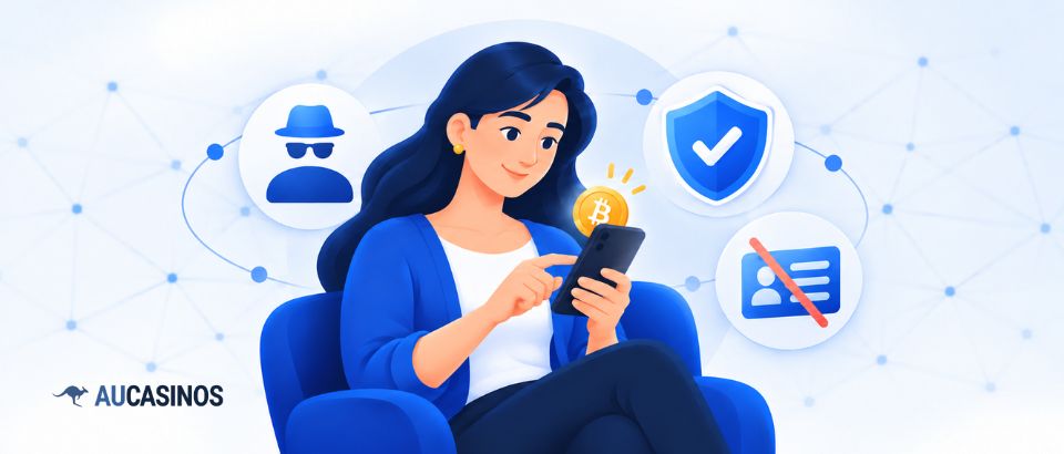 Private crypto casino access without identity verification