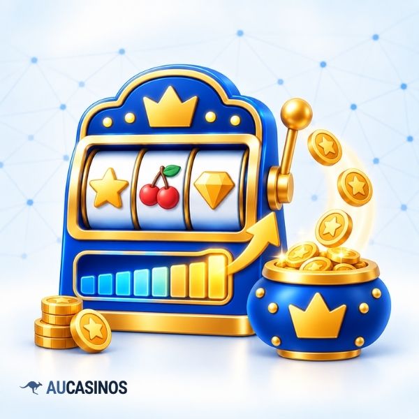 Progressive jackpot pokies with a growing prize meter
