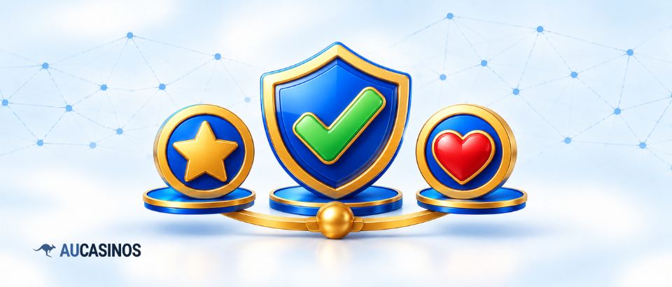 Shield, star and heart icons