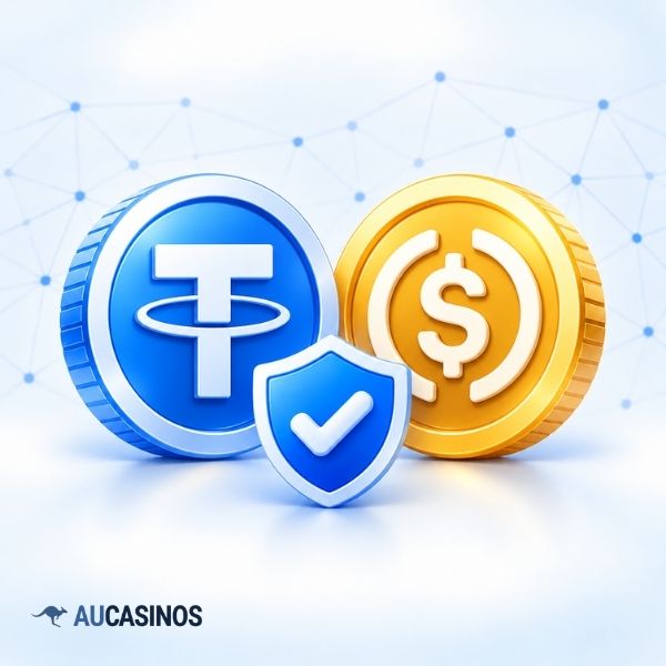 Secure casino payments with USDT and USDC stablecoins
