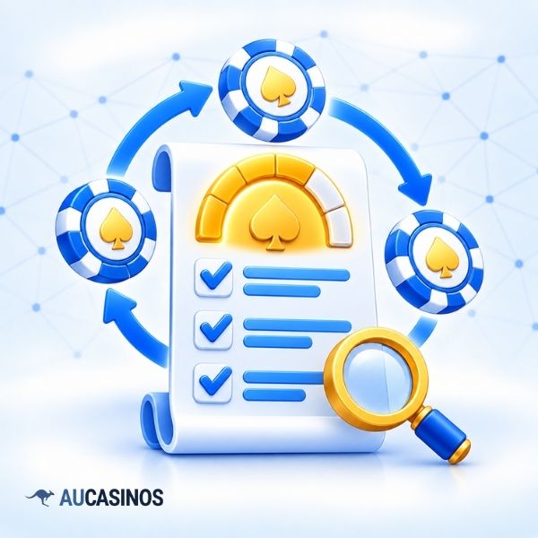 Casino wagering requirements with checklist and progress indicator