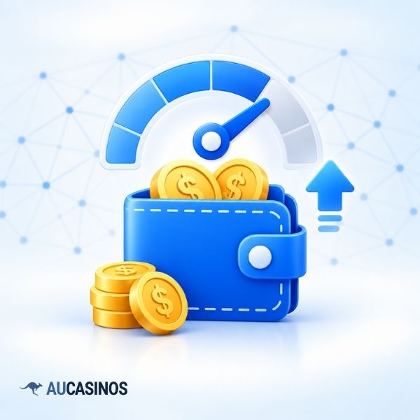 Casino withdrawal limits with wallet and limit gauge